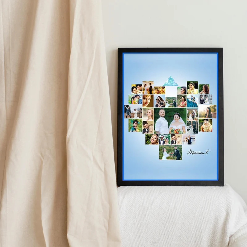 Heart Photo Collage Frame