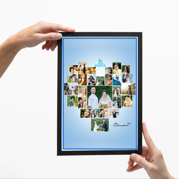 Heart Photo Collage Frame