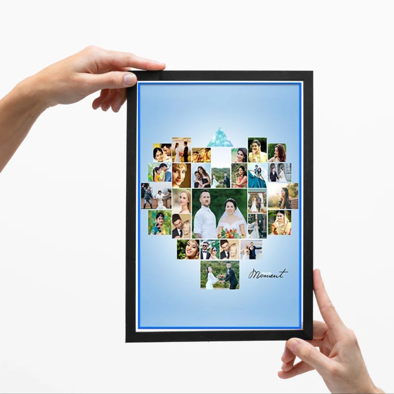 Heart Photo Collage Frame