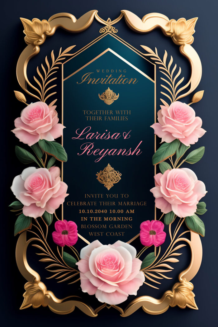 Luxury Wedding Invitation Card