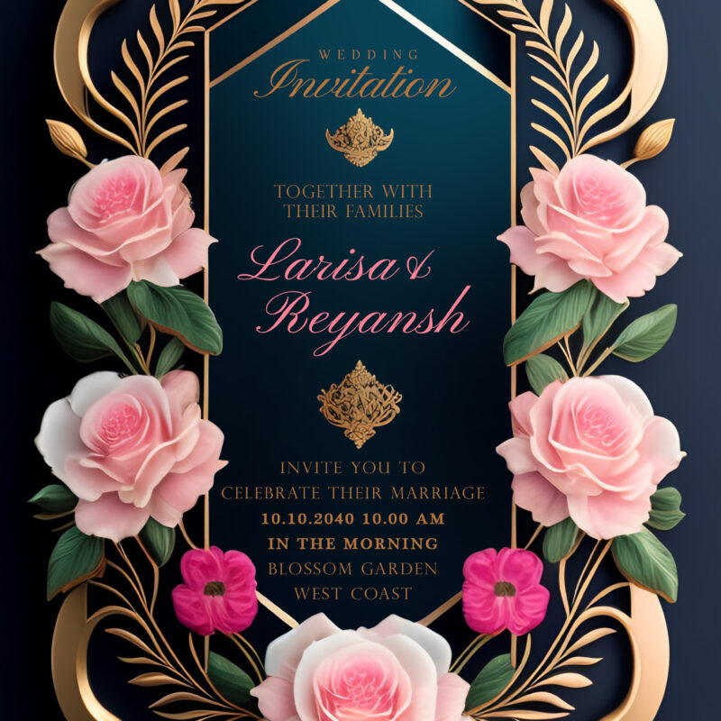 Luxury Wedding Invitation Card