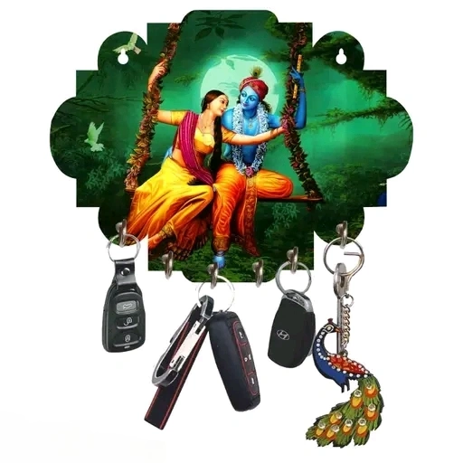 radha krishna key holder